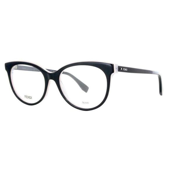 NWT FENDI FF0254 80717 53 0807 Black Eyeglasses - Picture 1 of 5